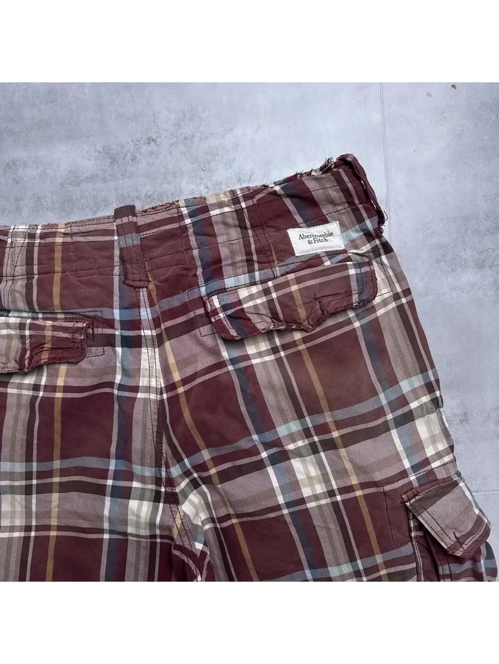 Y2K Abercrombie & Fitch Cargo Plaid Color Shorts
